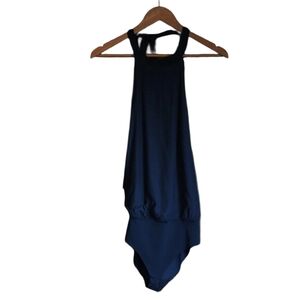 H&M | NWT French Navy Blue Halter Bodysuit